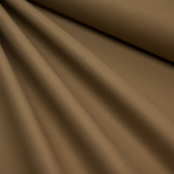 Könnyű, rugalmas szövet, barna, szélesség 150 cm, 90% pamut, 10% elasztán