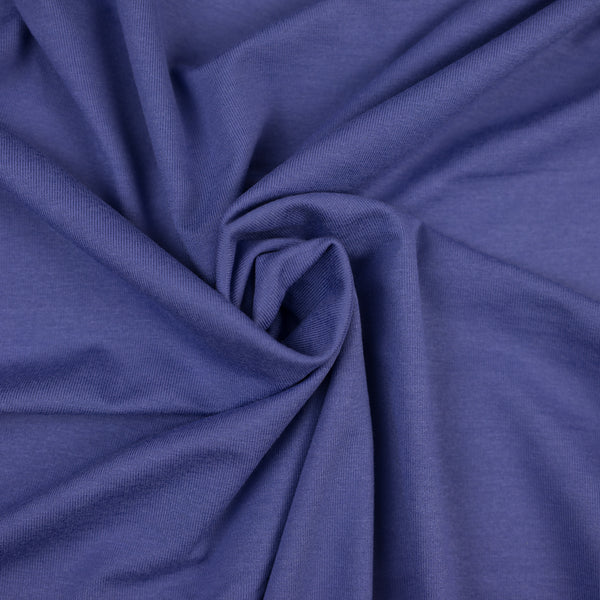 Elasztikus viszkóz, kék-lila színű, szélesség 150 cm, 80% VI, 20% elasztán