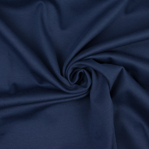 Kék elasztikus pamut, szélesség 150 cm, 95% pamut, 5% elasztán