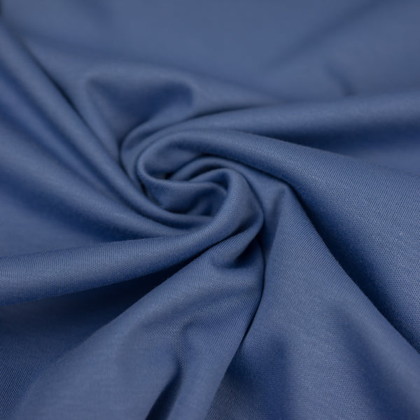 Kék elasztikus pamut szélesség 150 cm 95% pamut 5% elasztán