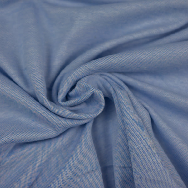 Világoskék pike pamut szélesség 160 cm, 90% pamut, 10% elasztán