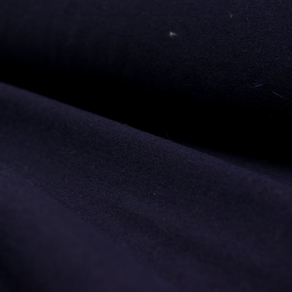 Sötétkék szintetikus gyapjúszövet, szélesség 160 cm, 100% poliészter