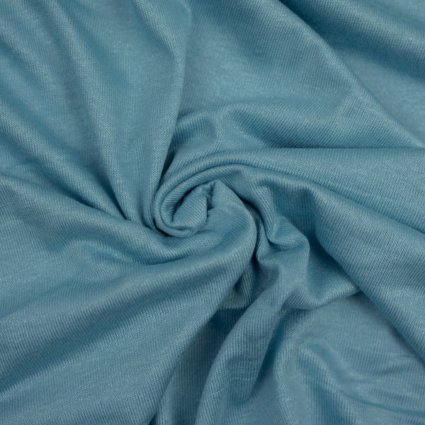Vékony, rugalmas viszkóz, türkizkék színű, szélesség 150 cm, 80% VI, 20% elasztán